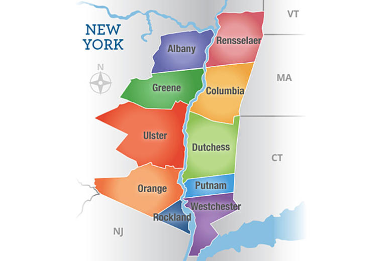 Hudson Valley counties served by Pullman Car Service
